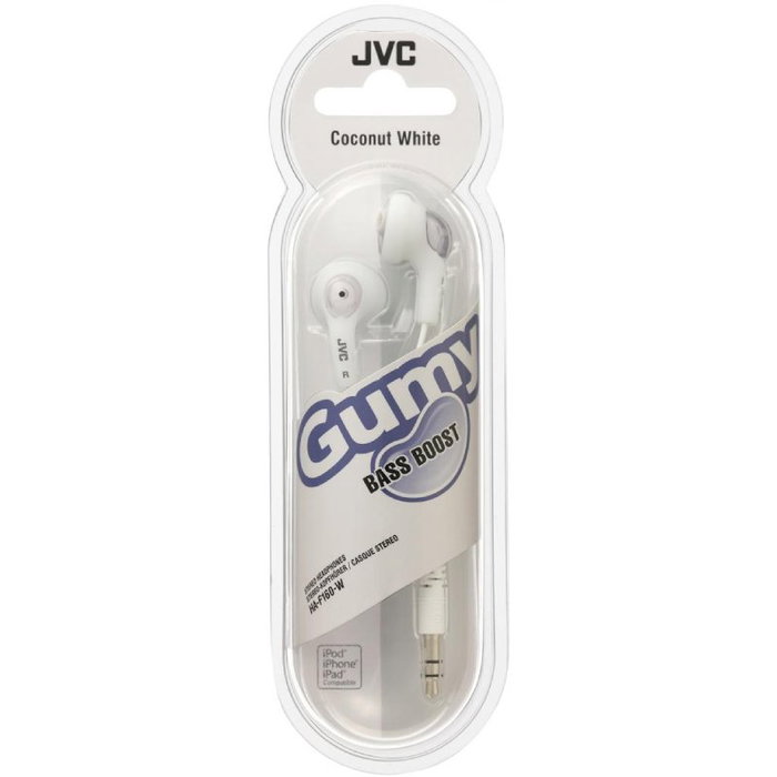 JVC Auriculares HA-F160-W-E con Jack 3.5 mm, Color Blanco